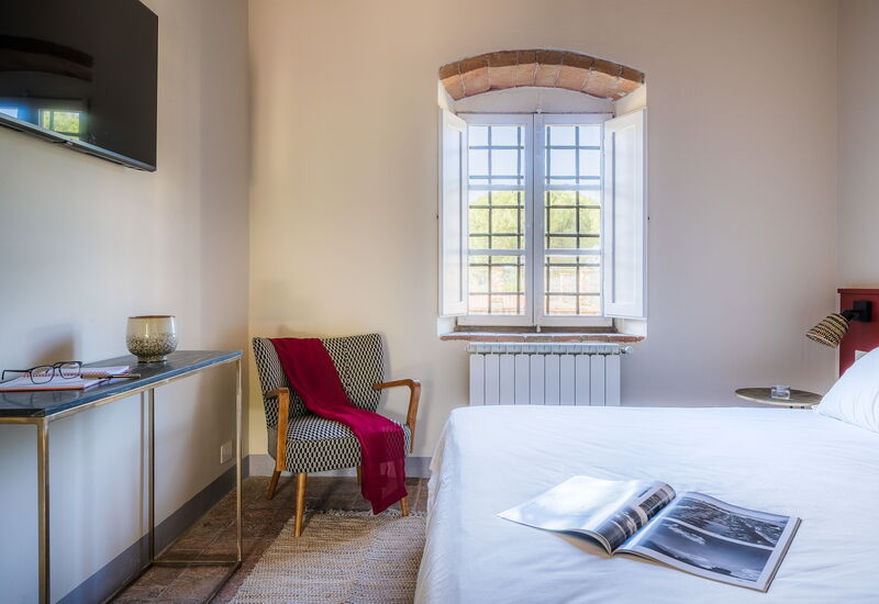 Relais Badia a Passignano - Relais Badia a Passignano - Appartamento Chardonnay: Automne, chambre à coucher, Été, Printemps