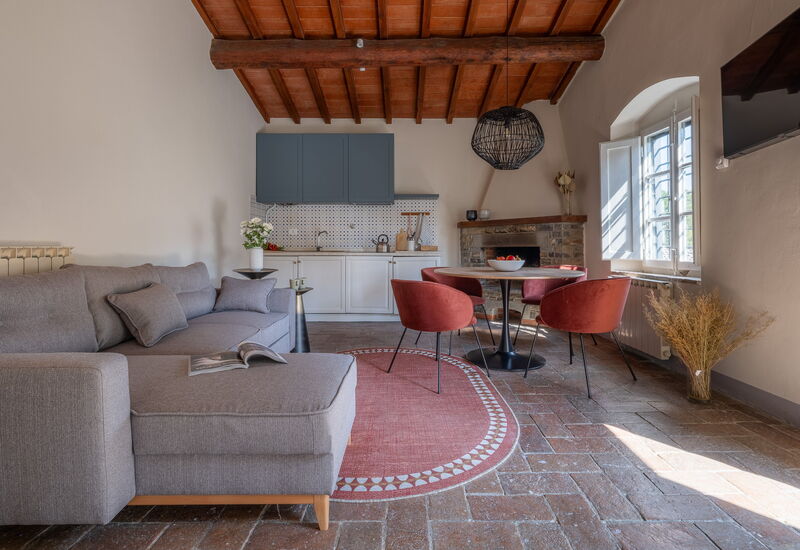 Relais Badia a Passignano - Relais Badia a Passignano - Appartamento Garnacha: Automne, Cuisine, Été, Printemps, Salon