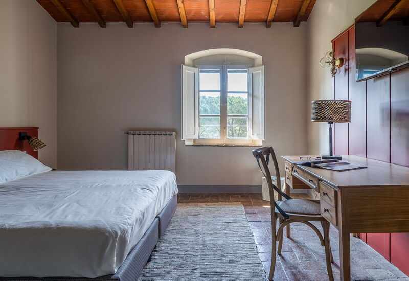 Relais Badia a Passignano - Relais Badia a Passignano - Appartamento Garnacha: Automne, chambre à coucher, Été, Printemps