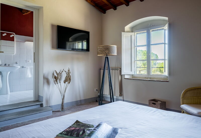 Relais Badia a Passignano - Relais Badia a Passignano - Appartamento Garnacha: Automne, chambre à coucher, Été, Printemps