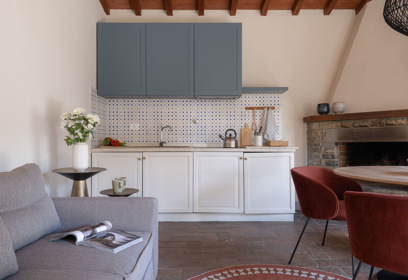 Relais Badia a Passignano - Relais Badia a Passignano - Appartamento Garnacha: Automne, Cuisine, Été, Printemps, Salon