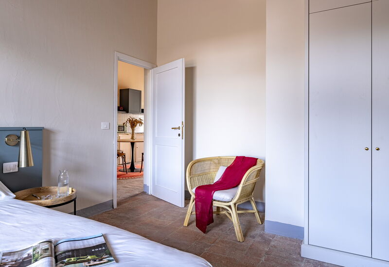 Relais Badia a Passignano - Relais Badia a Passignano - Appartamento Chardonnay: Automne, chambre à coucher, Été, Printemps