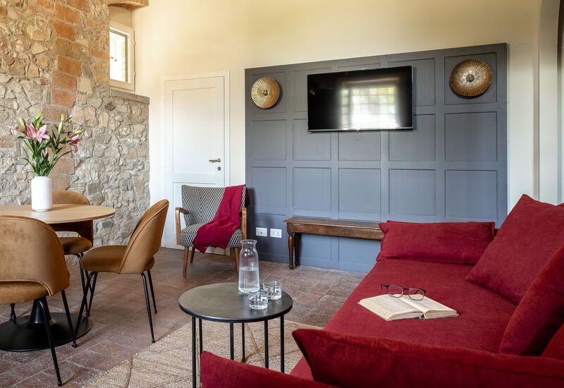 Relais Badia a Passignano - Relais Badia a Passignano - Appartamento Pinot Grigio: Automne, Été, Printemps, Salon