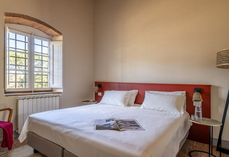 Relais Badia a Passignano - Relais Badia a Passignano - Appartamento Chardonnay: Automne, chambre à coucher, Été, Printemps