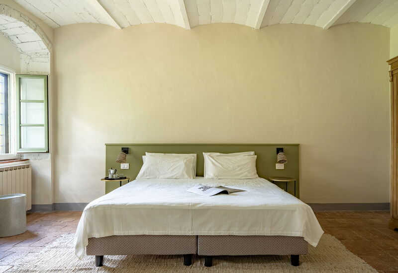 Relais Badia a Passignano - Relais Badia a Passignano - Appartamento Montepulciano: Automne, chambre à coucher, Été, Printemps