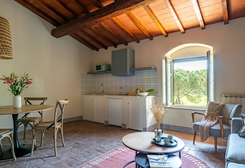 Relais Badia a Passignano - Relais a Badia a Passignano - Appartamento Tempranillo: Automne, Cuisine, Été, Printemps, Salon