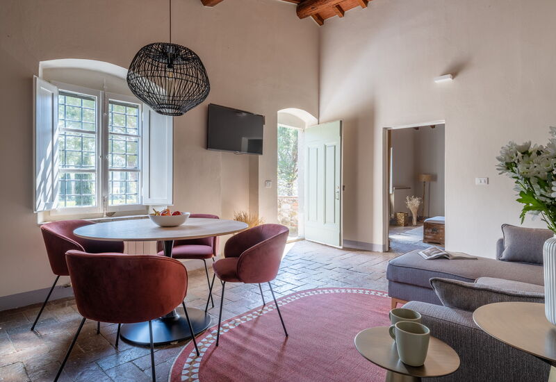 Relais Badia a Passignano - Relais Badia a Passignano - Appartamento Garnacha: Automne, Cuisine, Été, Printemps, Salon