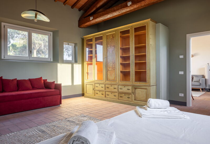 Relais Badia a Passignano - Cottage Brunello di Relais Badia a Passignano: Automne, chambre à coucher, Été, Printemps