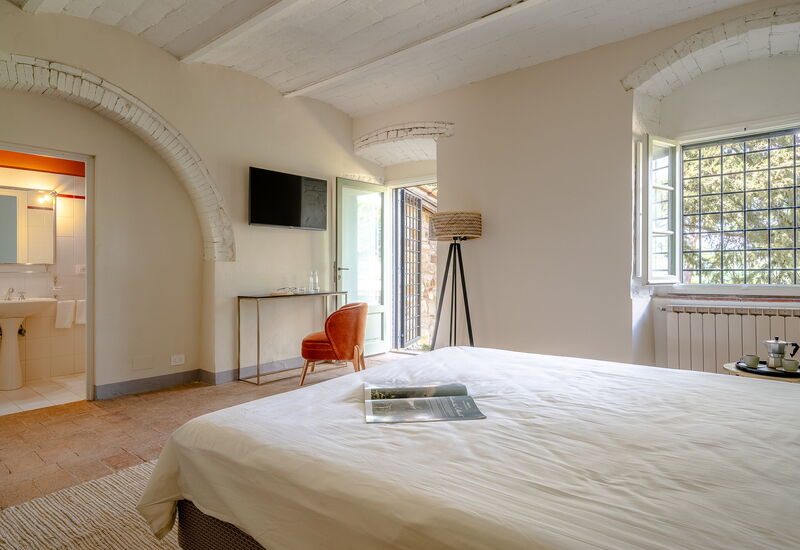 Relais Badia a Passignano - Relais Badia a Passignano - Appartamento Montepulciano: Automne, chambre à coucher, Été, Printemps