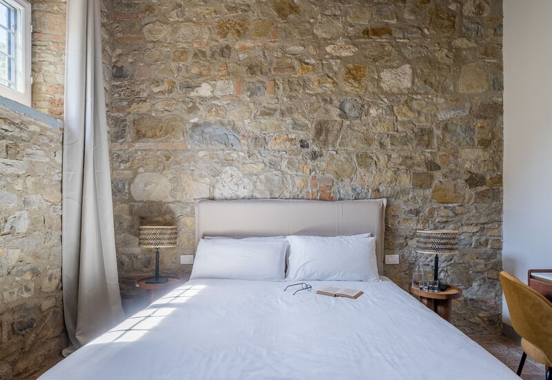 Relais Badia a Passignano - Relais Badia a Passignano - Appartamento Sauvignon: Automne, chambre à coucher, Été, Printemps