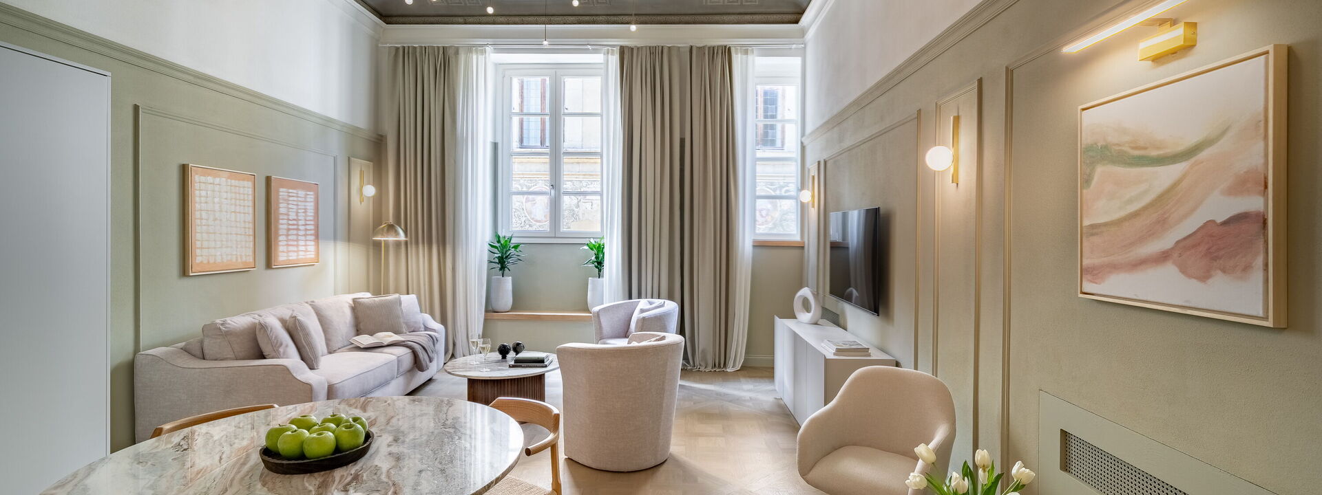 Deservi Charming Apartments - Deservi Charming Apartments 7: Frühling, Herbst, Küche, Sommer, Winter, Wohnzimmer