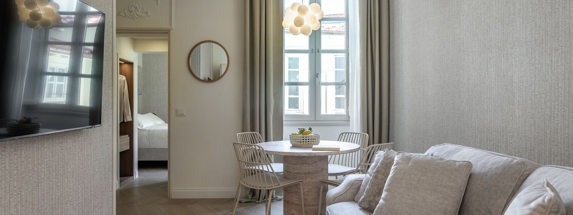 Deservi Charming Apartments - Deservi Charming Apartments 8: Frühling, Herbst, Küche, Sommer, Winter, Wohnzimmer