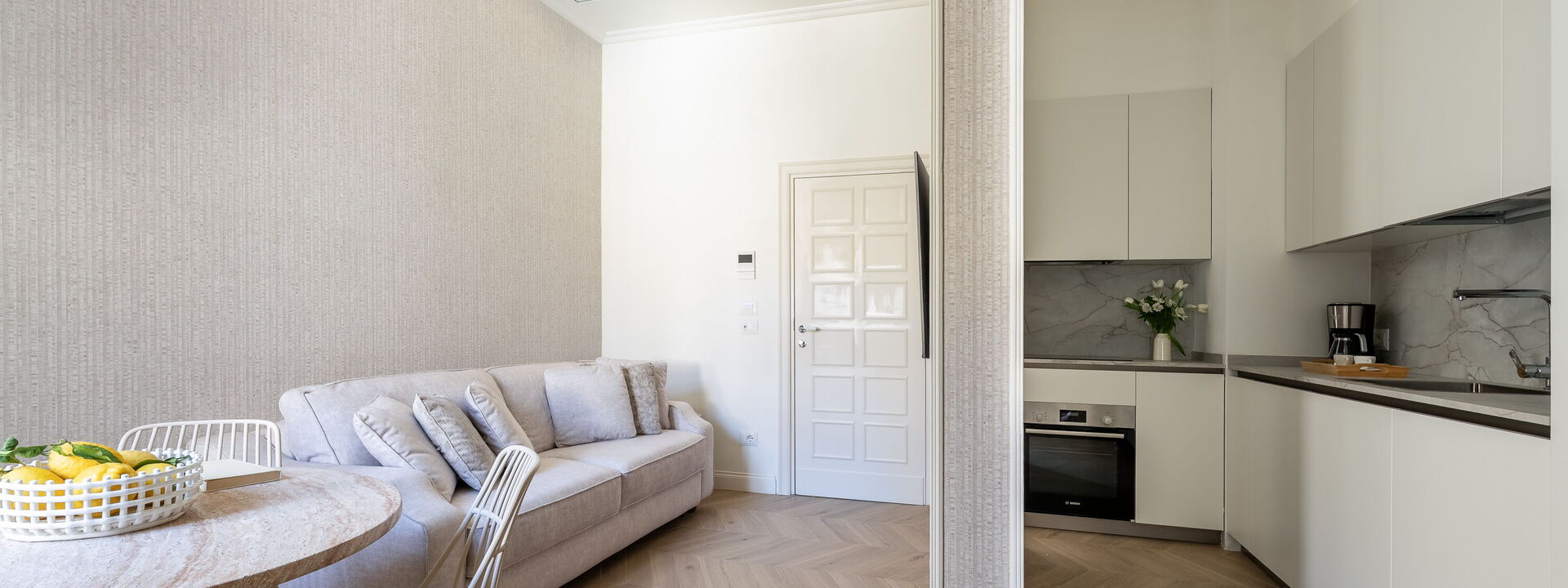 Deservi Charming Apartments - Deservi Charming Apartments 8: Frühling, Herbst, Küche, Sommer, Winter, Wohnzimmer