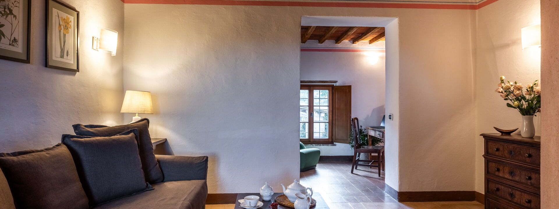 Il Gabbro, Luxury Experience: Frühling, Herbst, Sommer, Wohnzimmer