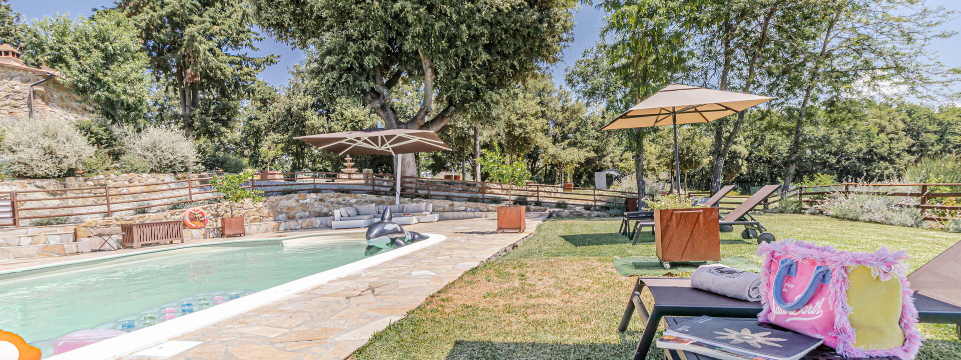 Villa la Cerbaina: Esterni, Giardino, Piscina
