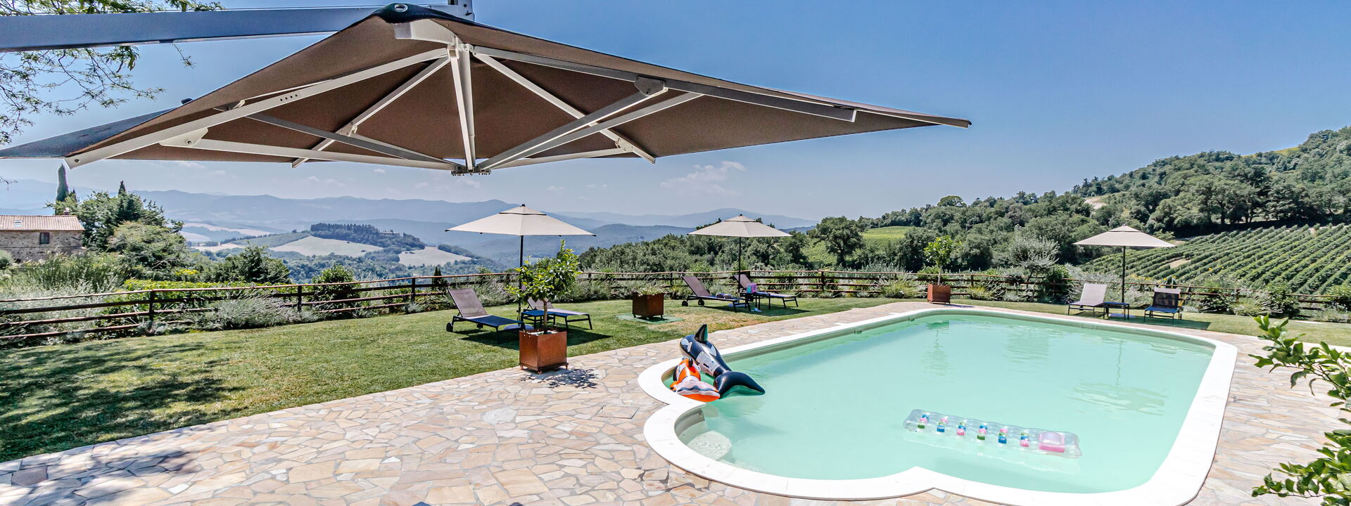 Villa la Cerbaina: all'aperto, Esterni, Piscina, Vista Panoramica