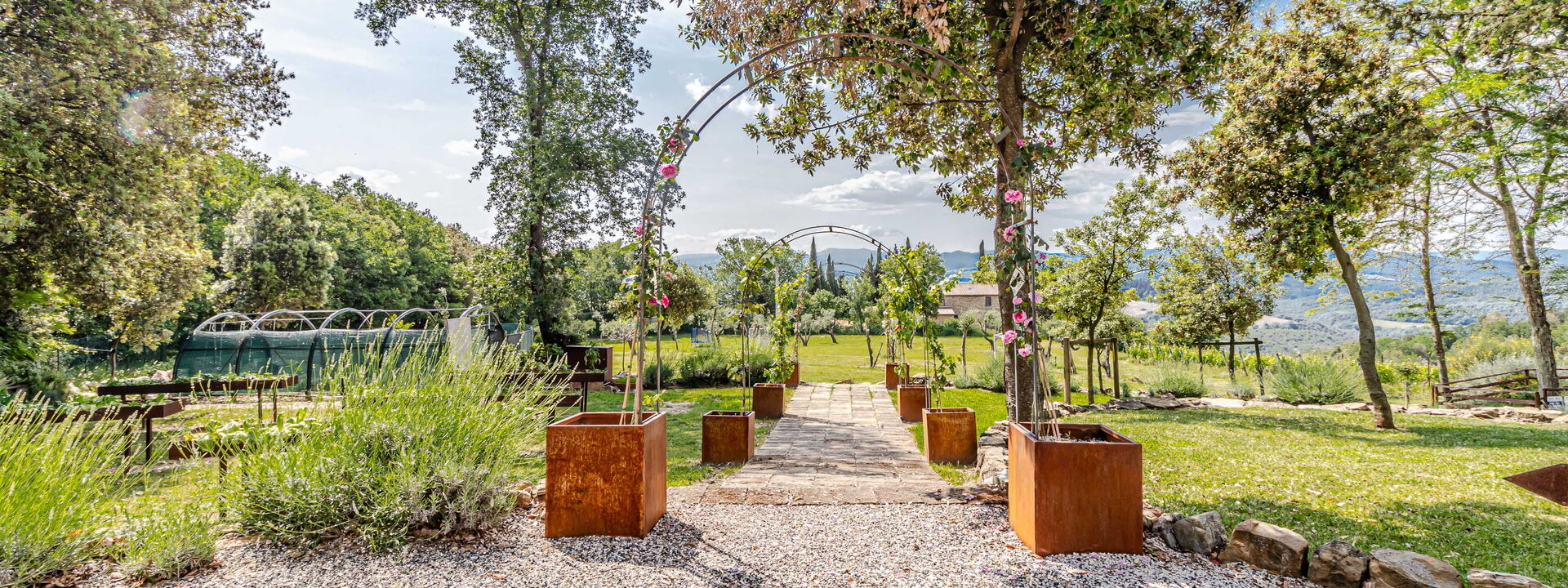 Villa la Cerbaina: Esterni, Giardino