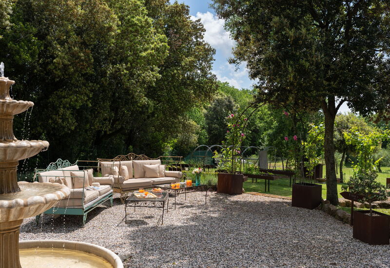 Villa la Cerbaina: Außen, Garten