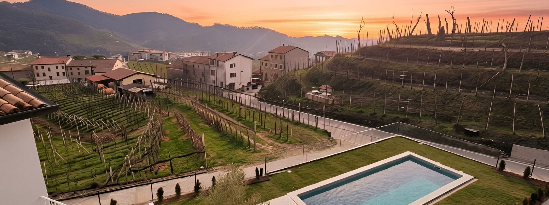 Villa Dolce Bacio, Pool and Spa, Valdobbiadene: Autunno, Estate, Primavera, Vista Panoramica