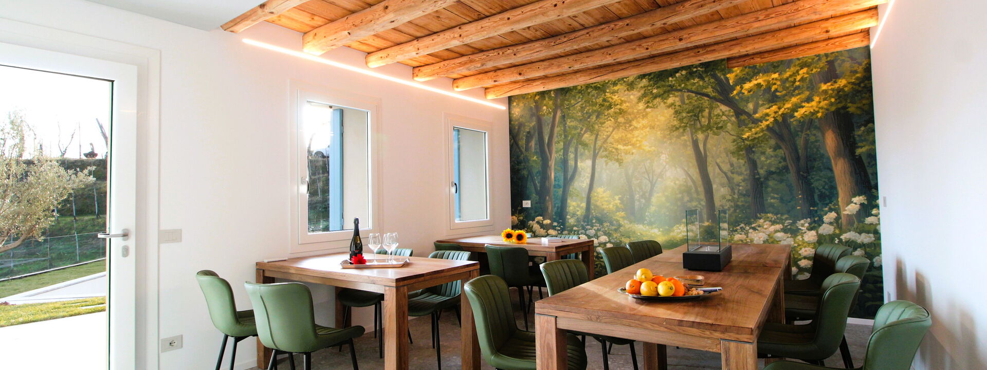 Villa Dolce Bacio, Pool and Spa, Valdobbiadene: Autunno, Estate, Primavera, Sala da pranzo