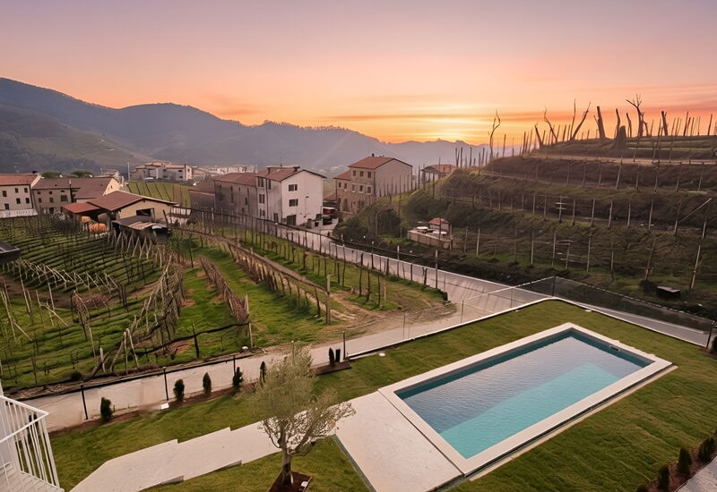 Villa Dolce Bacio, Pool and Spa, Valdobbiadene: Autunno, Estate, Primavera, Vista Panoramica