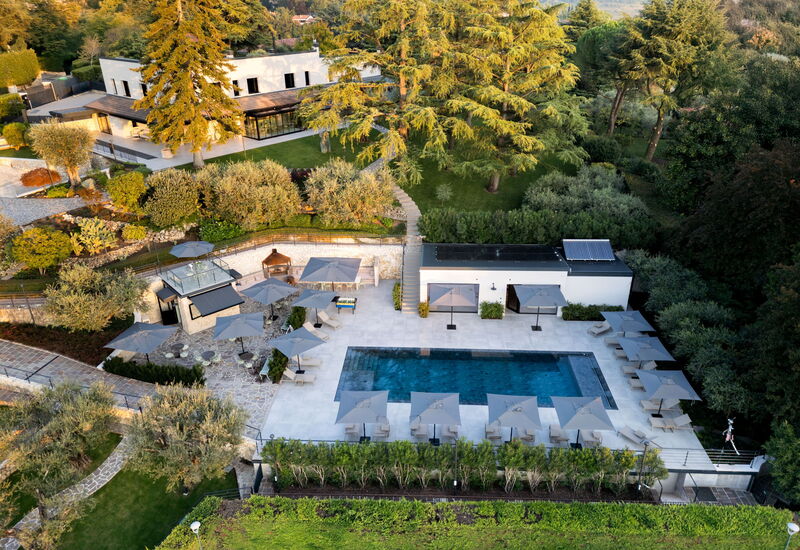 Villa Bocchi: Automne, bassin, Été, Extérieurs, Printemps