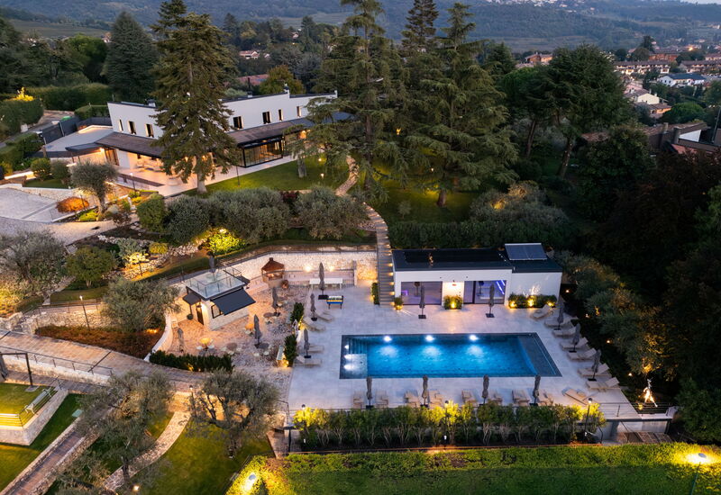 Villa Bocchi: Automne, bassin, Été, Extérieur, Printemps, Vues