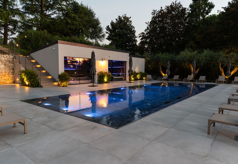 Villa Bocchi: Automne, bassin, Été, Printemps