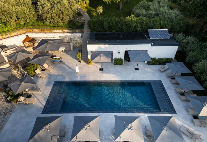 Villa Bocchi: Automne, bassin, Été, Printemps