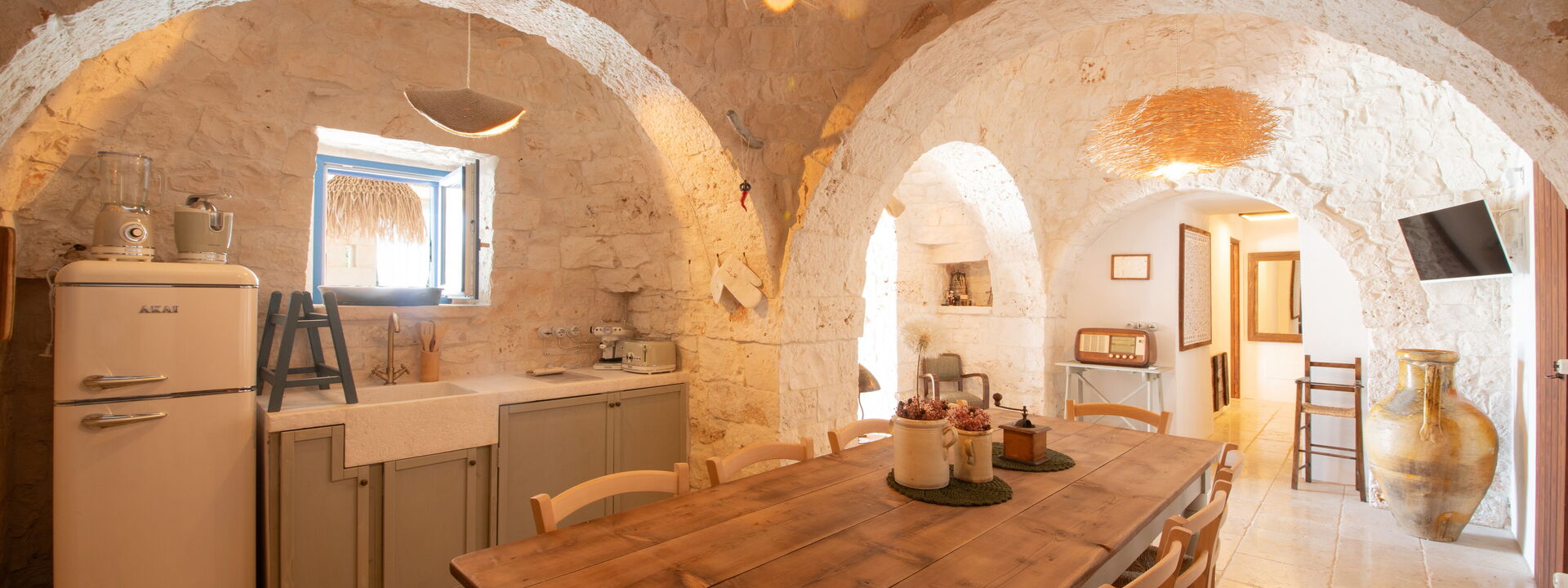 Trulli Valle D'Itria - Martina Franca: Autumn, Dining Room, Kitchen, Living Room, Spring, Summer, Winter