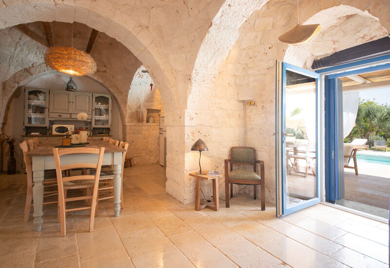 Trulli Valle D'Itria - Martina Franca: Esszimmer, Frühling, Herbst, Küche, Sommer, Winter, Wohnzimmer