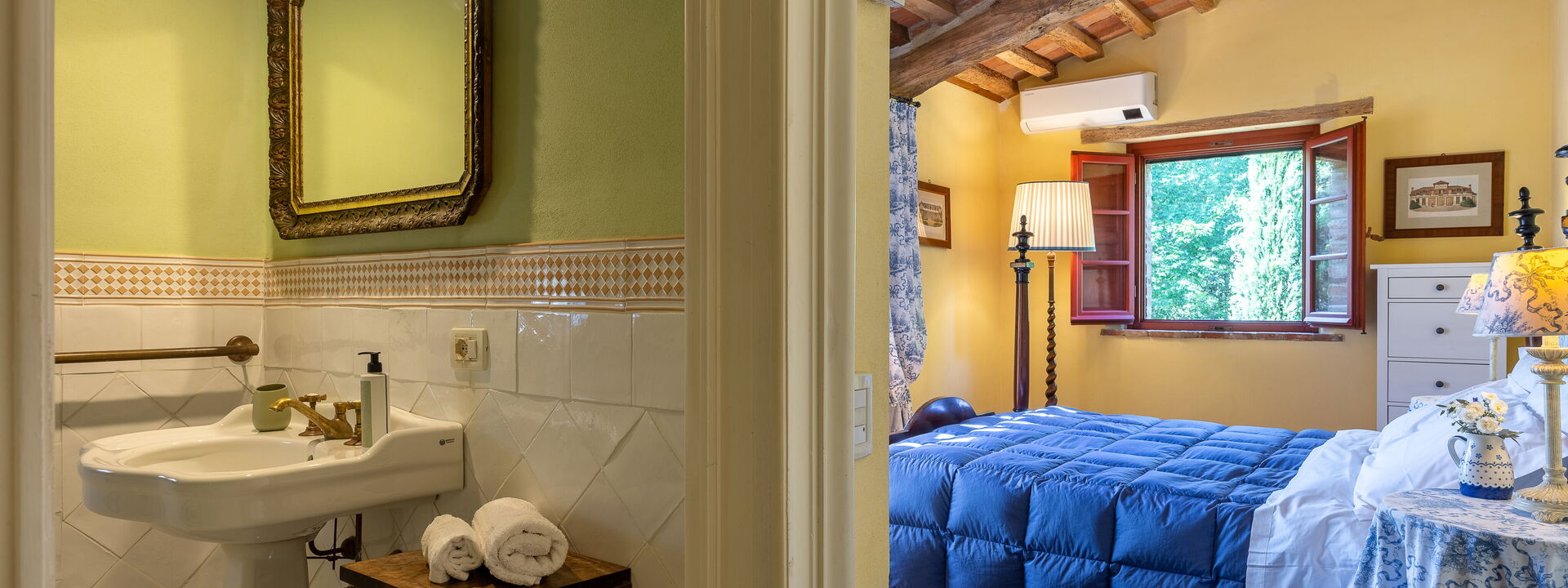 Villa Santa Barbara: Automne, chambre à coucher, Été, Printemps, Salle de bain