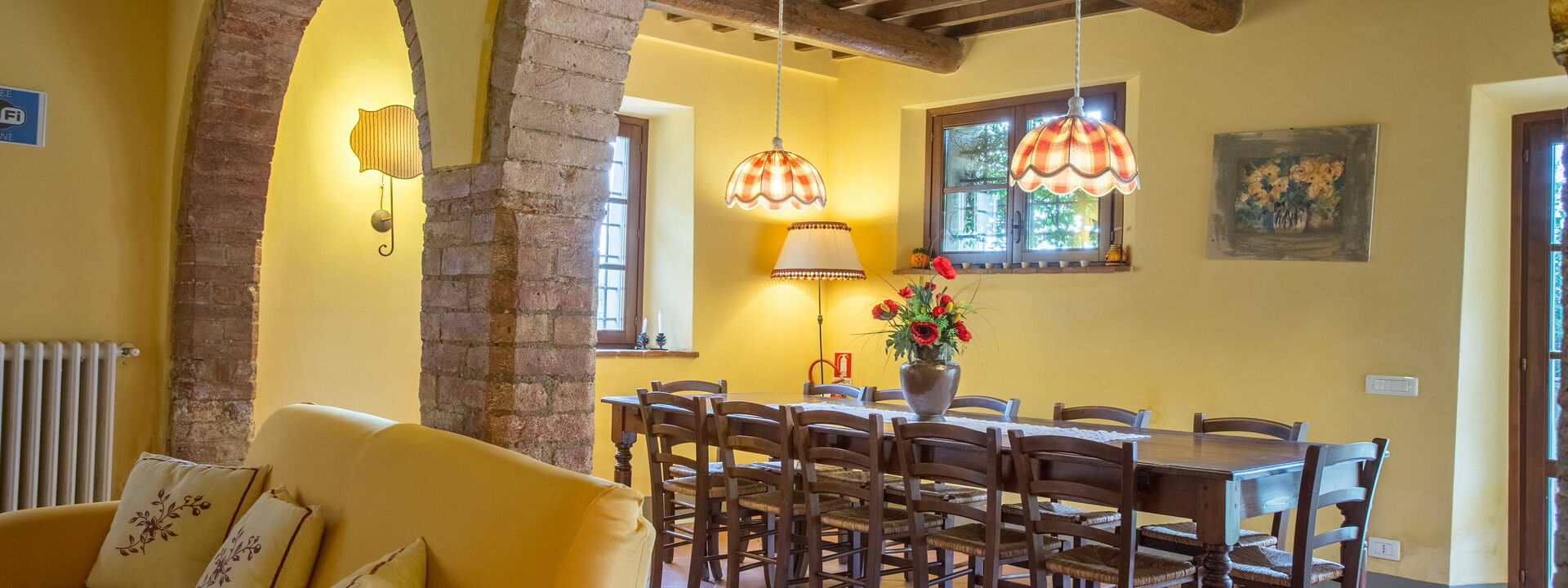 Villa Montelopio: Esszimmer