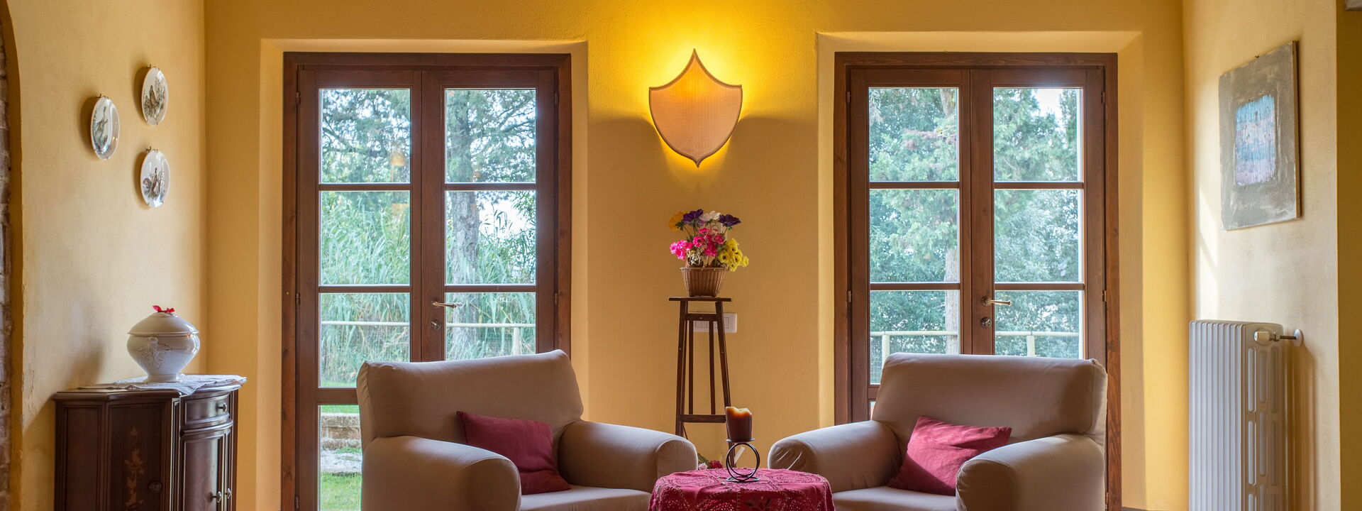 Villa Montelopio: Wohnzimmer