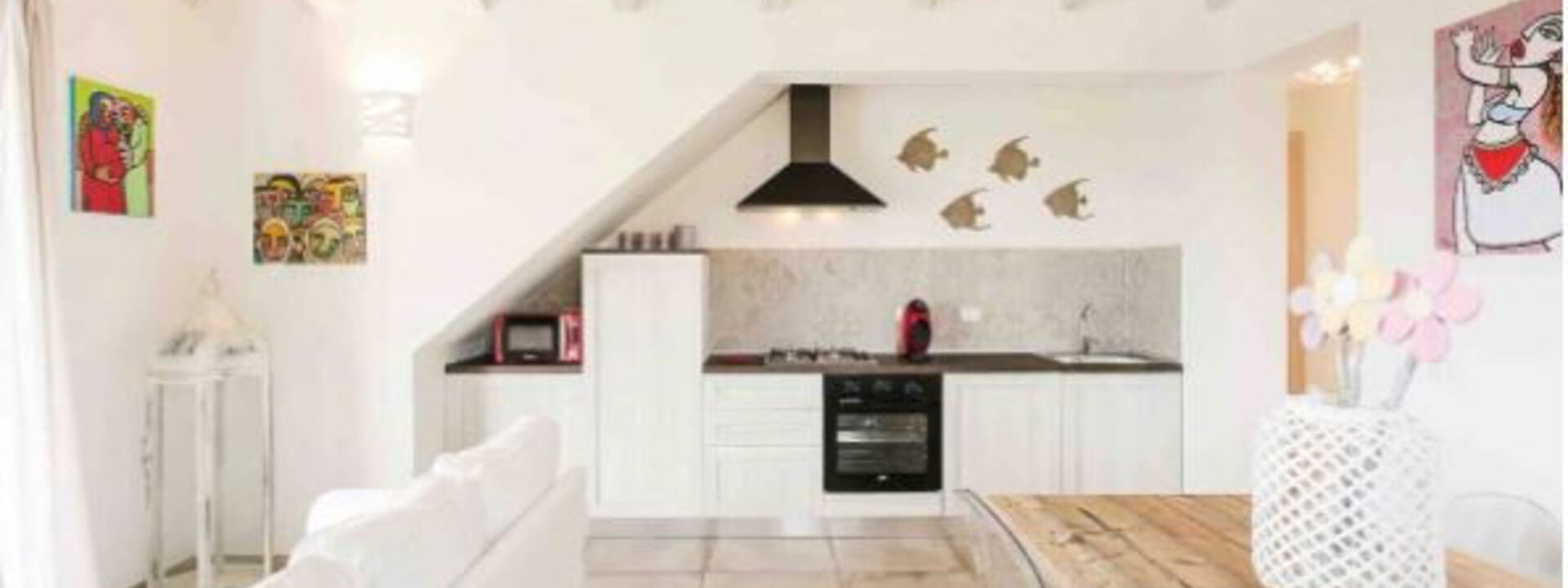 Grand Relais Degli Dei: Kitchen, Living Room