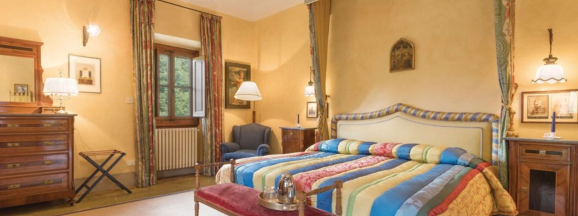 Villa Salaiole: chambre à coucher