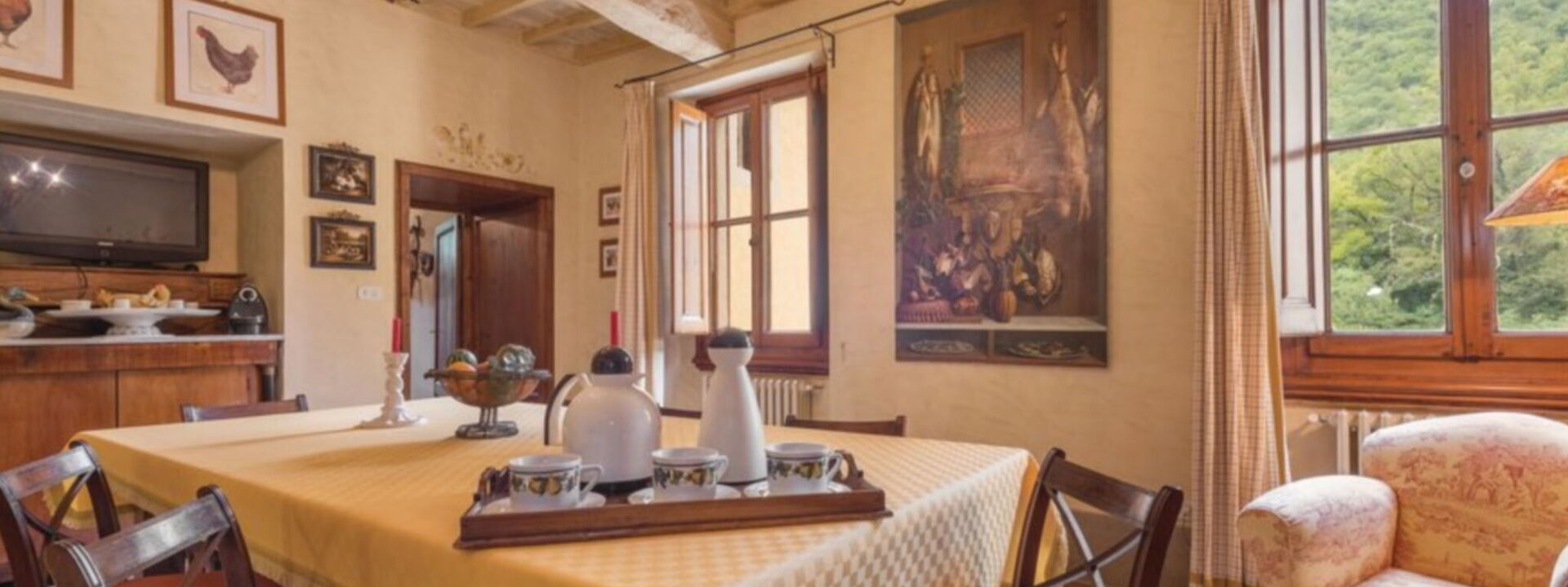 Villa Salaiole: Salle à manger