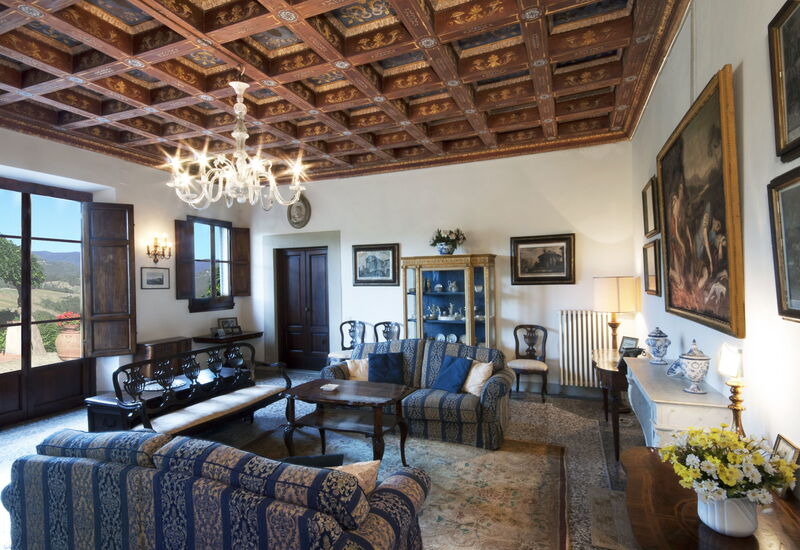 Villa i Delfini: Wohnzimmer
