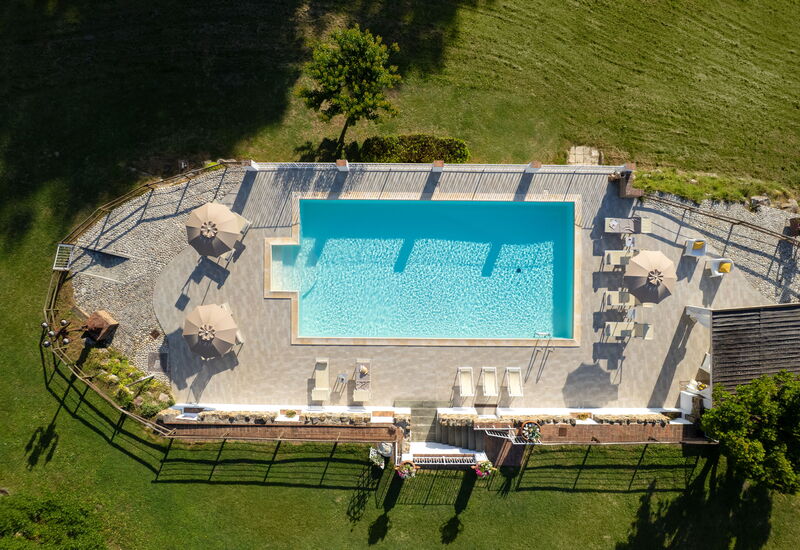 Villa Tramonto: Automne, bassin, Été, Printemps