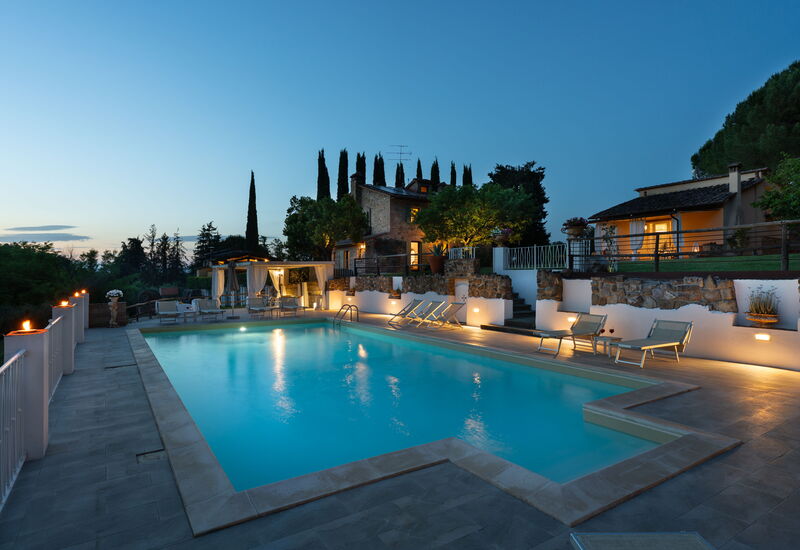 Villa Tramonto: Automne, bassin, Été, Printemps