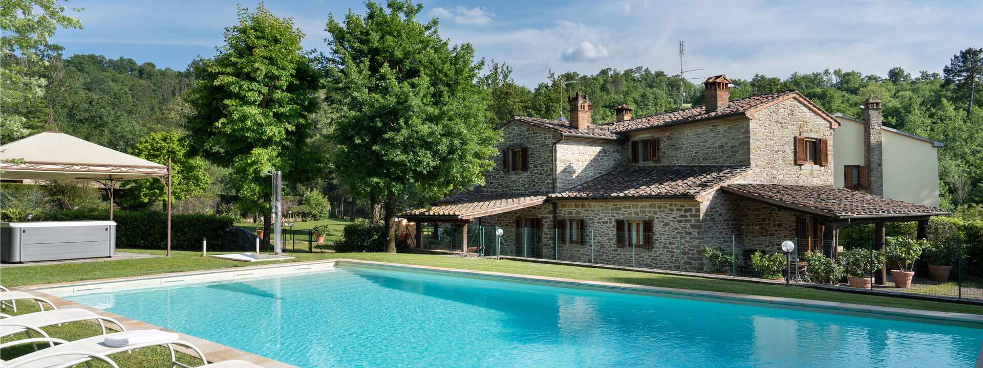 Il Mulino Di Vogognano - Subbiano, Private Pool, Jacuzzi, Wifi, Tuscany: Amenities, Autumn, Building Exterior, Garden, Pool, Spring, Summer
