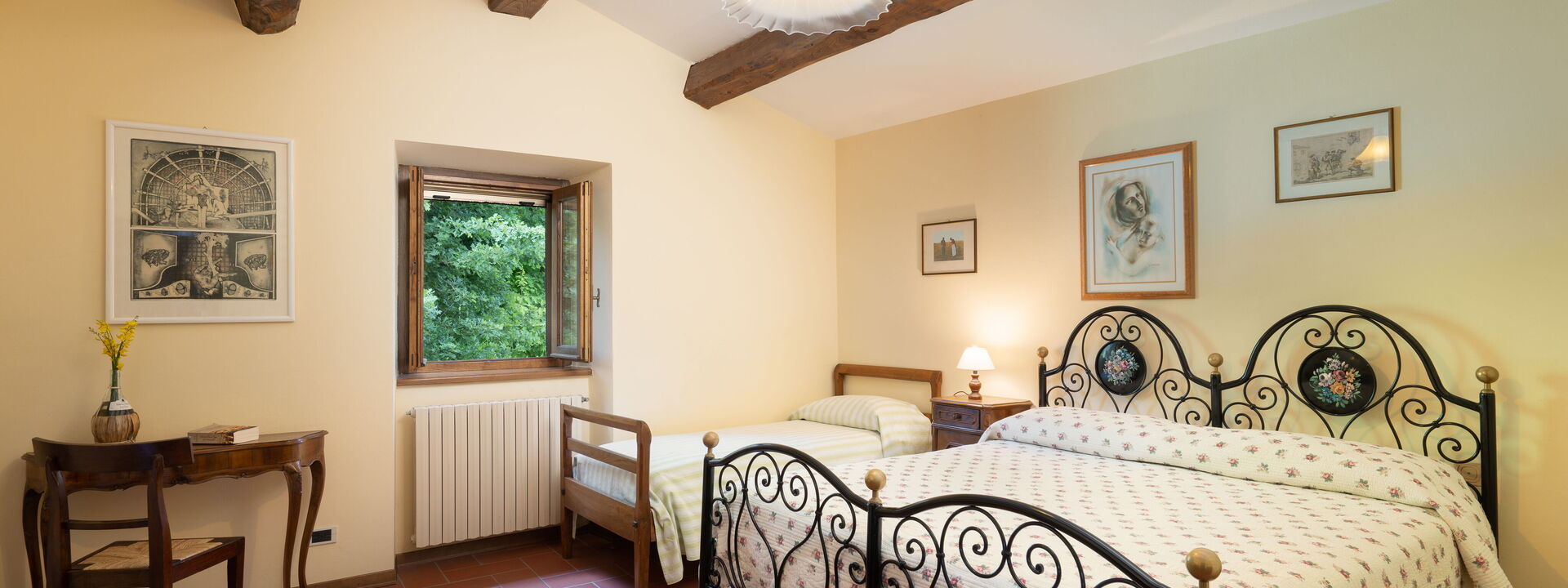 Il Mulino Di Vogognano - Subbiano, Private Pool, Jacuzzi, Wifi, Tuscany: Amenities, Autumn, Bedroom, Room Detail, Spring, Summer