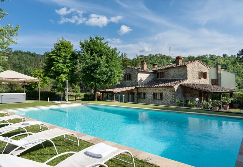 Il Mulino Di Vogognano - Subbiano, Private Pool, Jacuzzi, Wifi, Tuscany: Außen, Ausstattung, Frühling, Garten, Herbst, Schwimmbad, Sommer