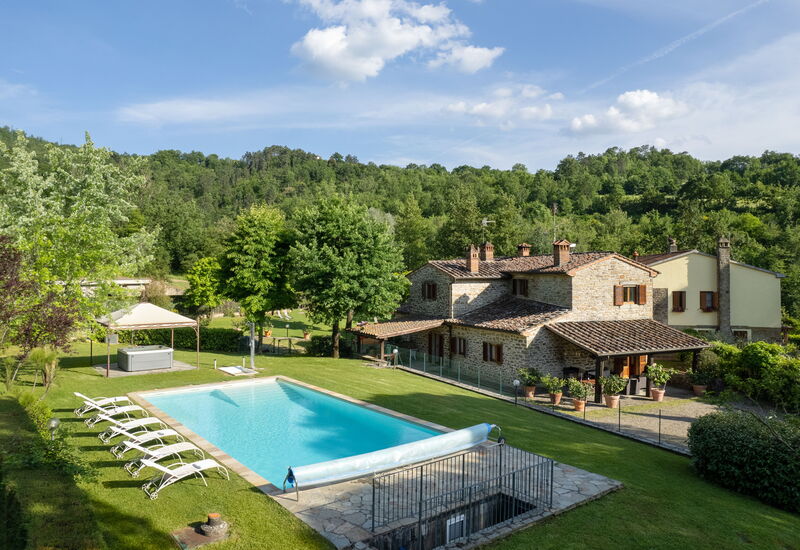 Il Mulino Di Vogognano - Subbiano, Private Pool, Jacuzzi, Wifi, Tuscany: Außen, Ausstattung, Frühling, Garten, Herbst, Schwimmbad, Sommer