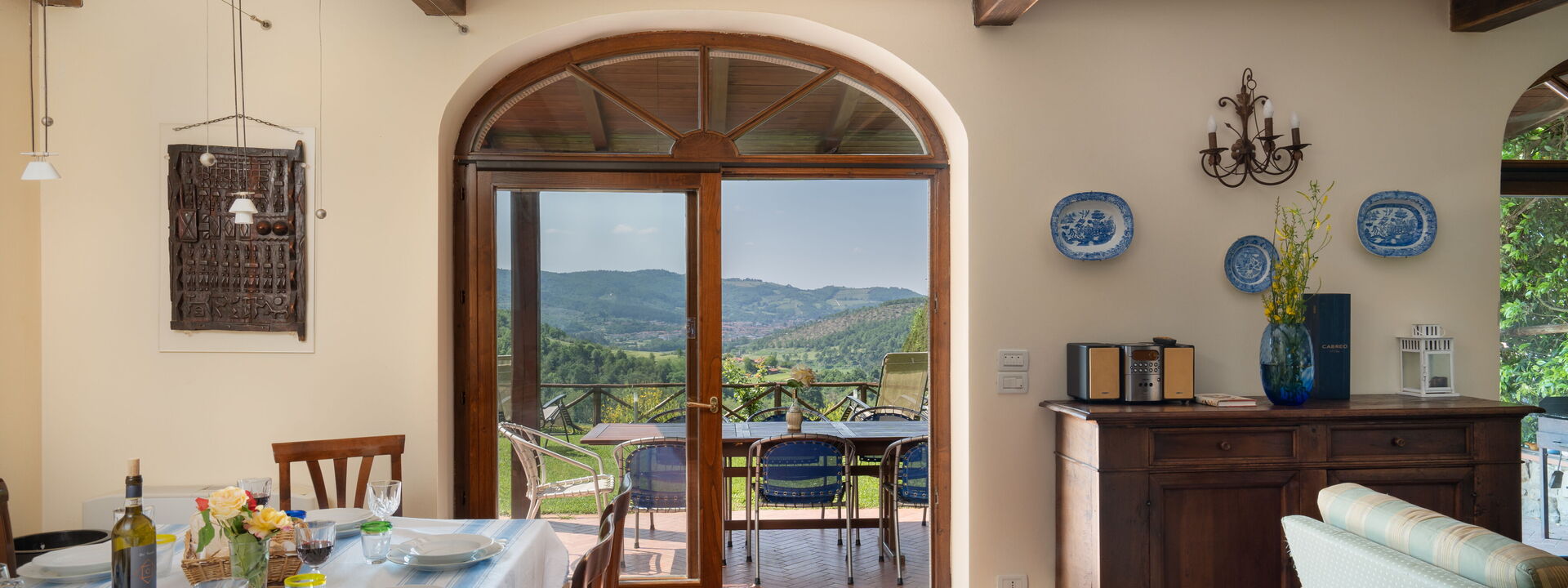 Villa Olivi - Subbiano, Toscana, Pool And Nature: Amenities, Autumn, Dining Room, Room Detail, Spring, Summer