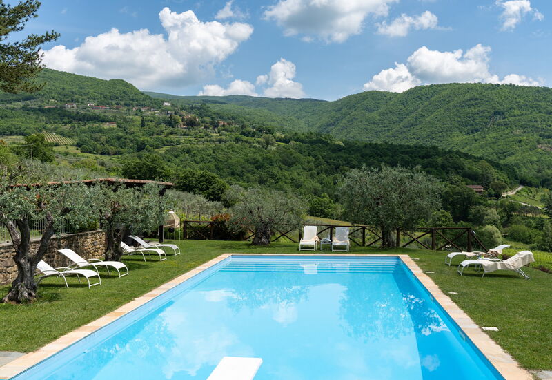 Villa Olivi - Subbiano, Toscana, Pool And Nature: Außen, Ausstattung, Frühling, Garten, Herbst, Schwimmbad, Sommer