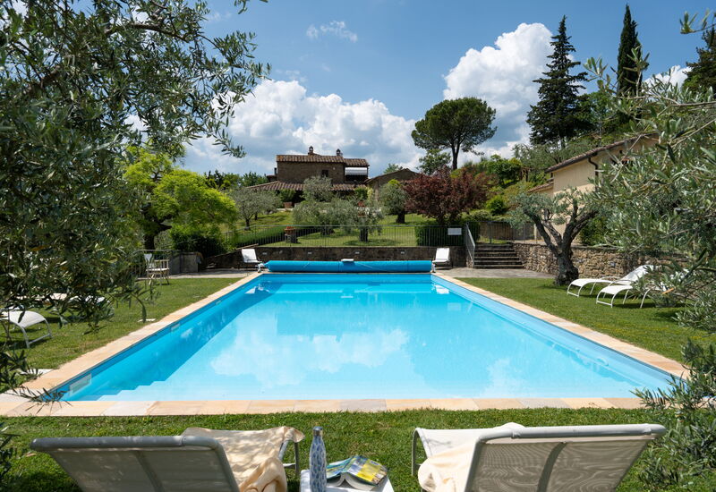 Villa Olivi - Subbiano, Toscana, Pool And Nature: Außen, Ausstattung, Frühling, Garten, Herbst, Schwimmbad, Sommer