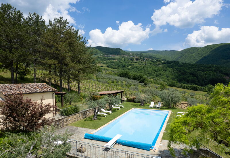 Villa Olivi - Subbiano, Toscana, Pool And Nature: Außen, Ausstattung, Frühling, Garten, Herbst, Schwimmbad, Sommer