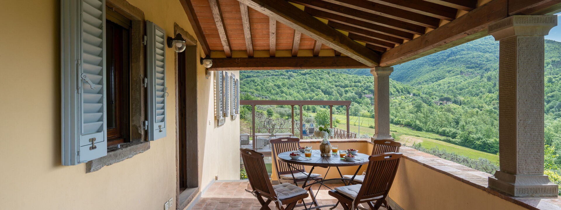 Villa Castelluccio - Arezzo, Toscana: Autumn, Balcony / Terrace / Patio, Spring, Summer