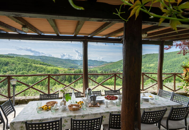 Villa Castelluccio - Arezzo, Toscana: Außen, Frühling, Garten, Herbst, Sommer